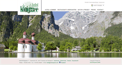 Desktop Screenshot of hotel.koenigssee.com